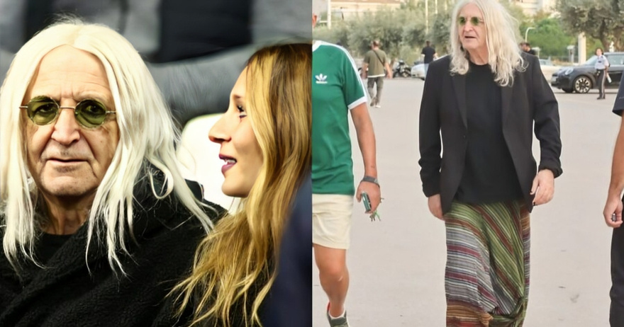Με πολύχρωμο σαλβάρι, σανδάλια και πράσινα γυαλιά: Ο Νίκος Καρβέλας πήγε έτσι στο γήπεδο & ξετρέλανε όλες τις γυναίκες