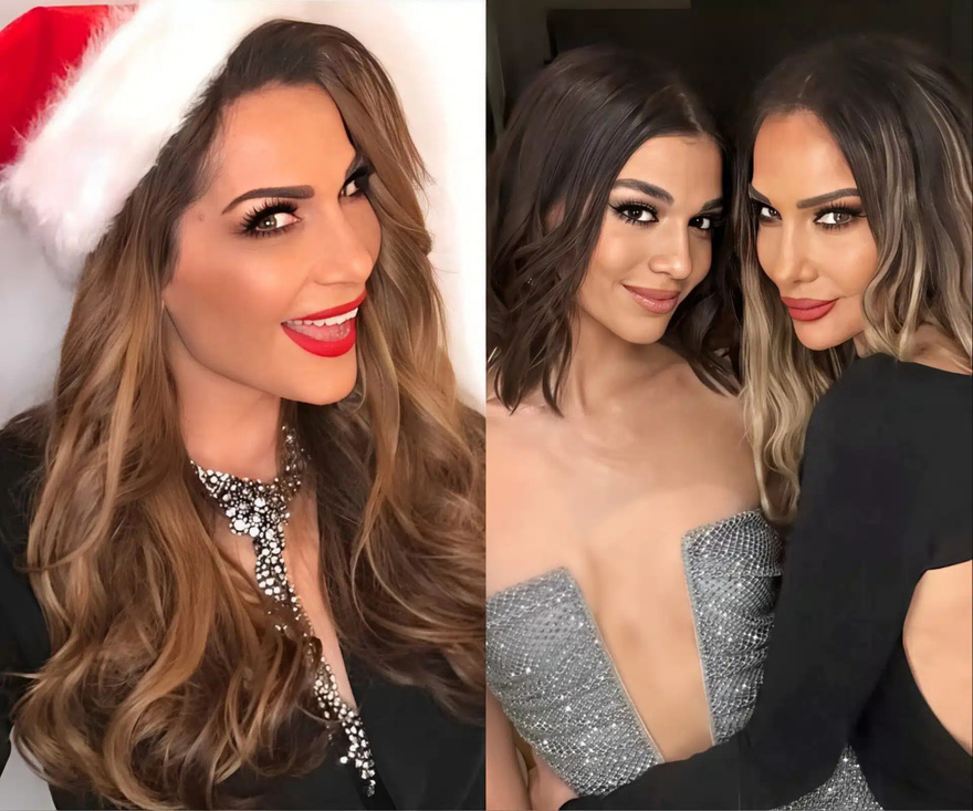 Ακουμπάει ταβάνι, κοστiζει πολλά 100άpικα: Η Βανδή και η κόρης της ανέβηκαν σε σκάλα και στόλισαν το πιο ακpιβό χριστουγεννιάτικο δέντρο