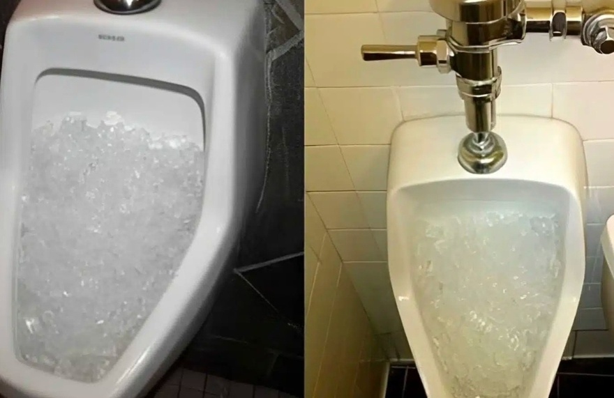 Γιατί τα εστιατόρια και τα ξενοδοχεία βάζουν συχνά παγάκια στις τουαλέτες τους