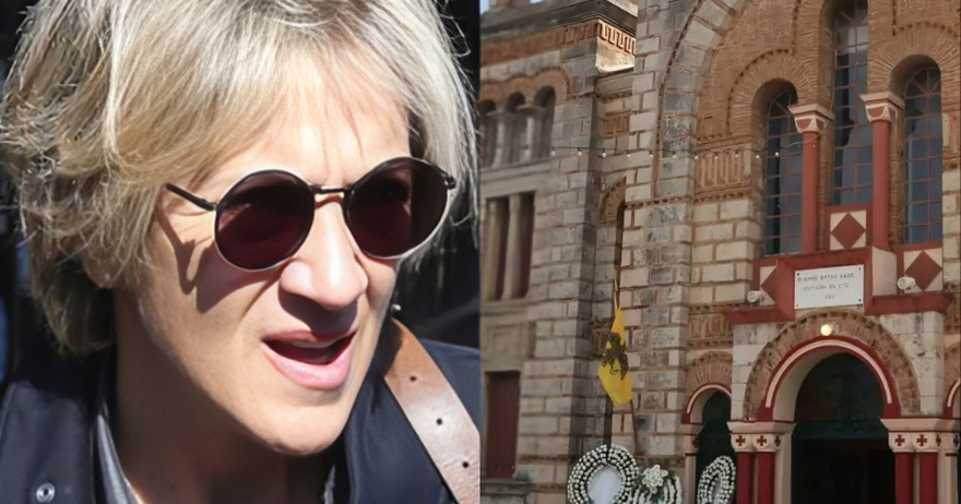 Κηδεία Καίτης Κωνσταντίνου: «Σπάραξαν» όλοι με το στεφάνι που της έστειλαν οι φίλες της – Με 2 λέξεις έκαναν όλη την εκκλησία… να κλαίει