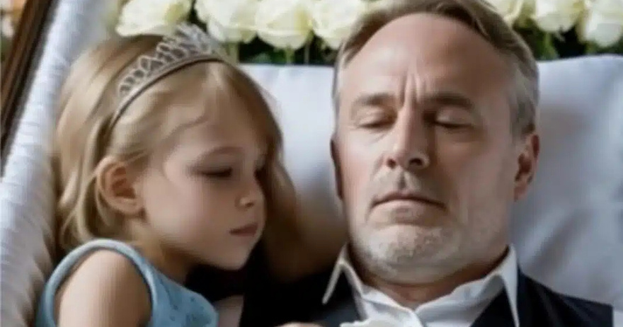 Στην αγρυπνία του πατέρα μας, εκείνη στεκόταν δίπλα του στο φέρετρό όλη μέρα, χωρίς να πει λέξη. Στην αρχή νομίσαμε ότι απλώς θρηνούσε σιωπηλά — αλλά όταν ξάπλωσε δίπλα στο φέρετρο του πατέρα μας, όλα άλλαξαν.