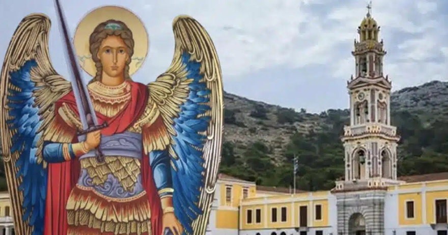 Πανορμίτης Σύμη: Πλήθος πιστών για τον εορτασμό του Αρχάγγελου Μιχαήλ