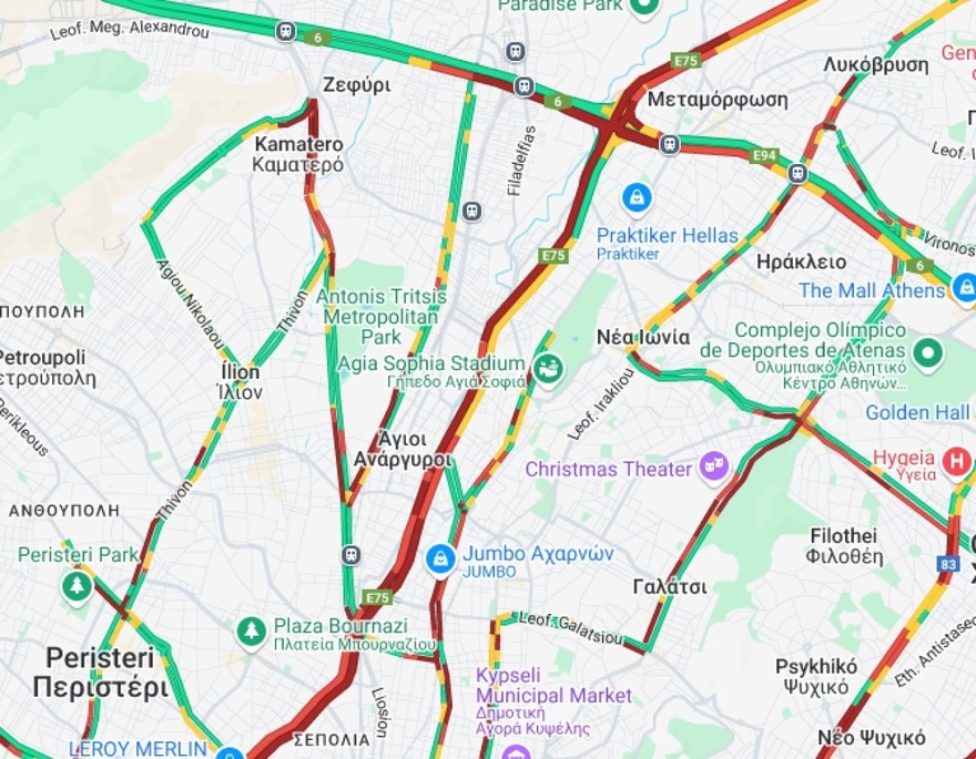 ΤΩΡΑ: ΣΦΟΔΡΟ ΤΡΟΧΑΙΟ ΣΤΗΝ ΑΤΤΙΚΗ ΟΔΟ