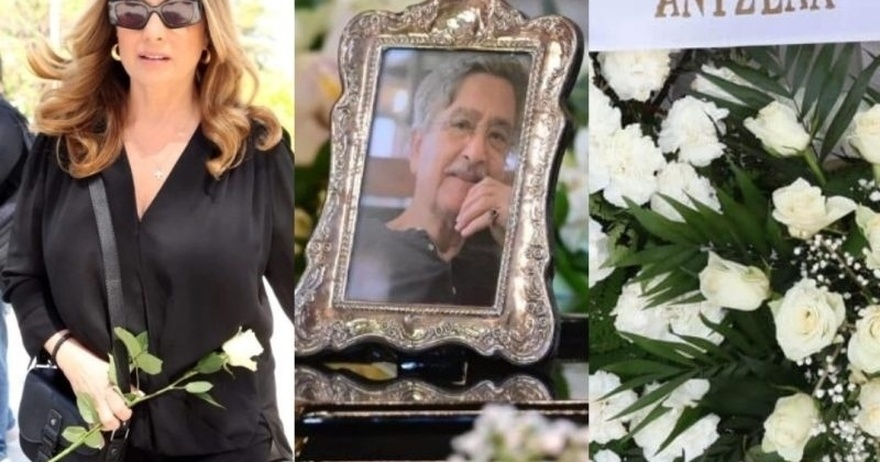 Όλοι παρατήρησαν το στεφάνι της Άντζελας Γκερέκου και δάκρυσαν: Το στεφάνι στην κηδεία του Νίκου Γαλανού που ράγισε καρδιές