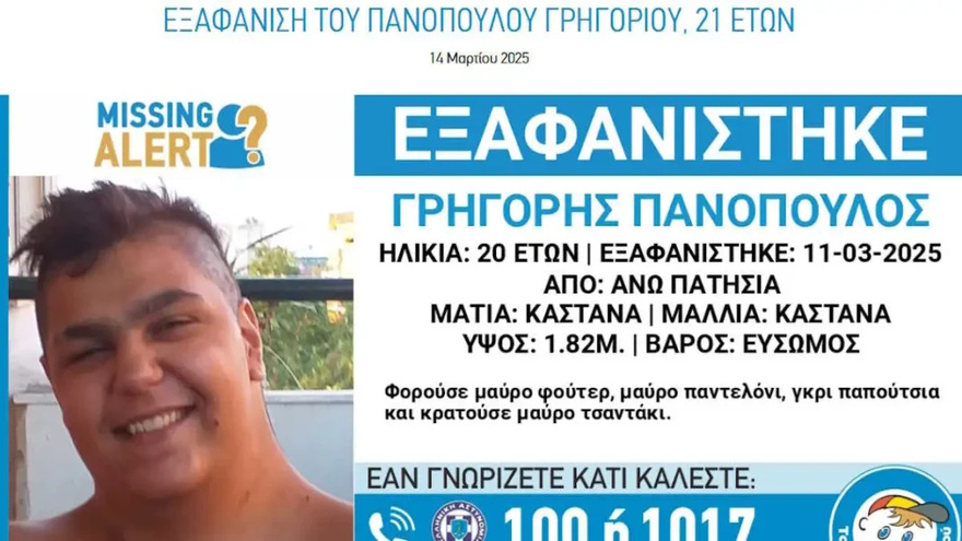 Τραγικό τέλος για τον 21χρονο Γρηγόρη Πανόπουλου