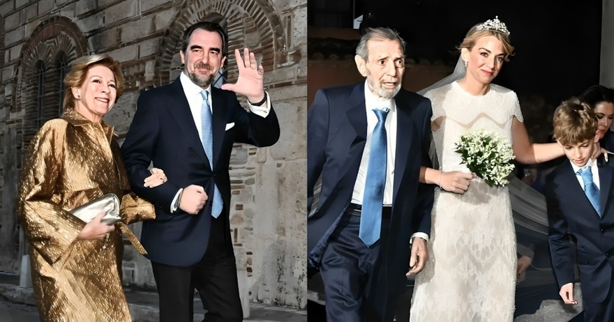 Γάμος Ντε Γκρες – Βαρδινογιάννη: Έφτασαν η νύφη και ο γαμπρός στην εκκλησία – Οι εντυπωσιακές εμφανίσεις