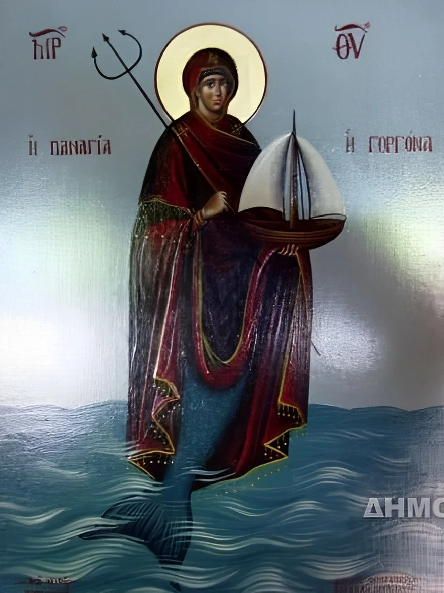 Η Παναγιά Γοργόνα: Μια σπάνια απεικόνιση της Θεομήτορος που ελάχιστοι γνωρίζουν