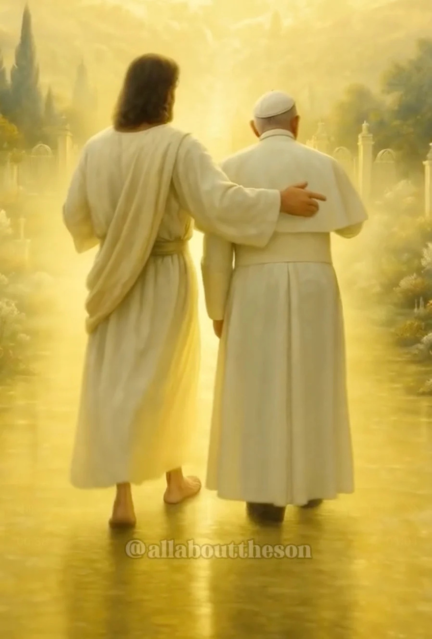 Η τεχνητή νοημοσύνη δείχνει την… πρώτη μέρα στον Παράδεισο του Πάπα Φραγκίσκου