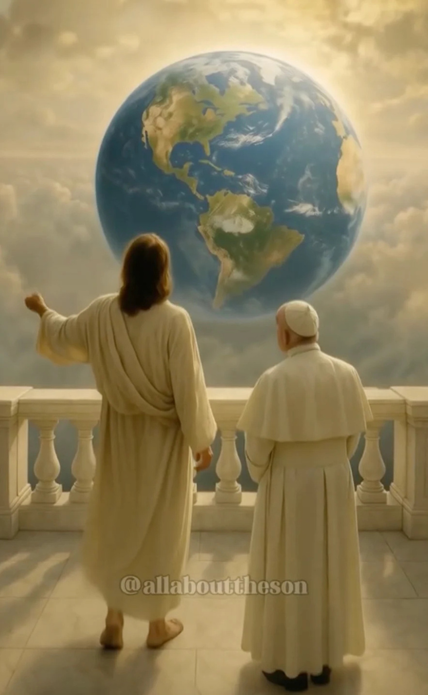 Η τεχνητή νοημοσύνη δείχνει την… πρώτη μέρα στον Παράδεισο του Πάπα Φραγκίσκου