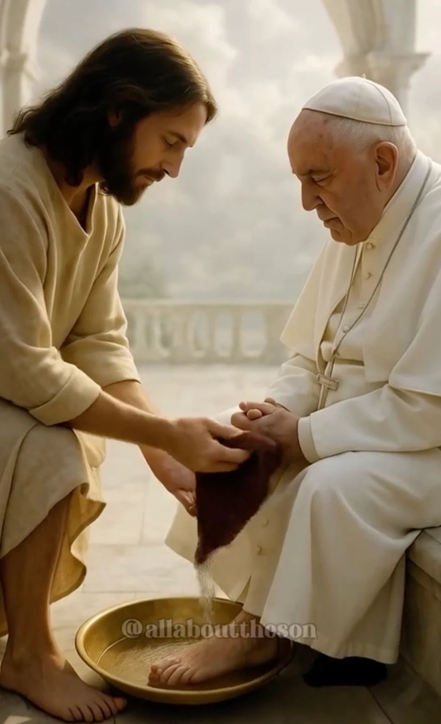 Η τεχνητή νοημοσύνη δείχνει την… πρώτη μέρα στον Παράδεισο του Πάπα Φραγκίσκου