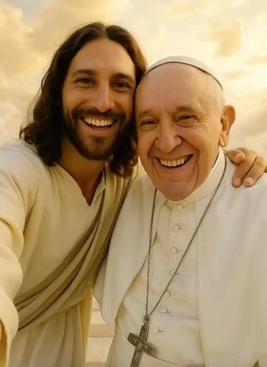 Η τεχνητή νοημοσύνη δείχνει την… πρώτη μέρα στον Παράδεισο του Πάπα Φραγκίσκου