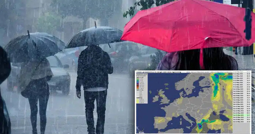 Έρχονται καταιγίδες, χαλαζοπτώσεις και σημαντική πτώση της θερμοκρασίας