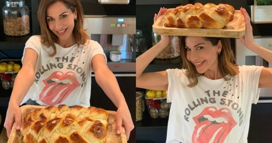 Viral η Δέσποινα Βανδή: Φτιάχνει κάθε χρόνο από το 2017 το πιο αφράτο πασχαλινό τσουρέκι και λέει για 1η χρονιά την συνταγή της