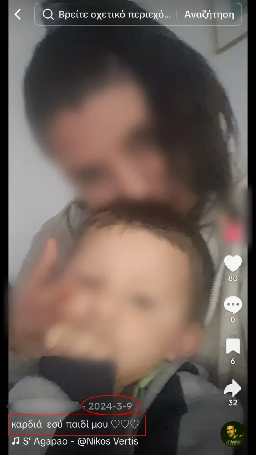 «Το παιδί μου, η ανάσα μου» Οι αναρτήσεις «λατρείας» και οι μελανιές στον 3χρονο Άγγελο