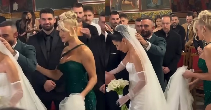 Σούσουpo με τον σύντροφο της Ιωάννας Τούνη στον γάμο: Τι έκανε ενώ πάντρευε την κολλητή της