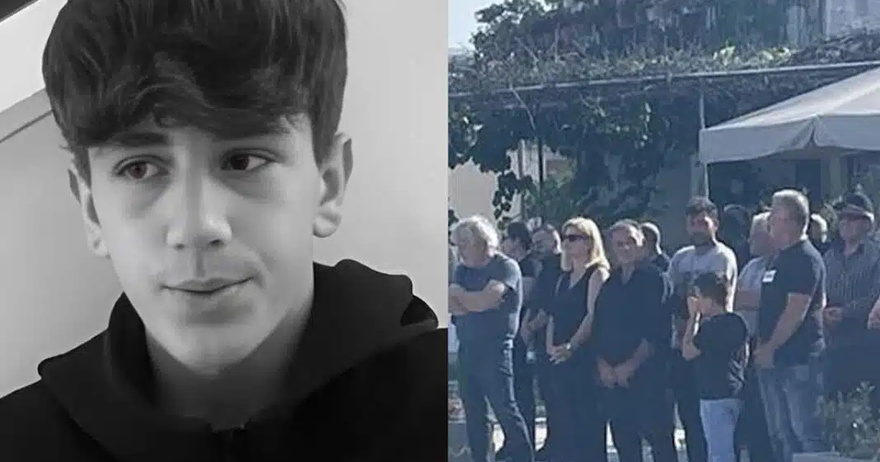 Θρήνος στην κηδεία του 14χρονου ήρωα του Αράχθου – Το συγκινητικό αντίο των φίλων του