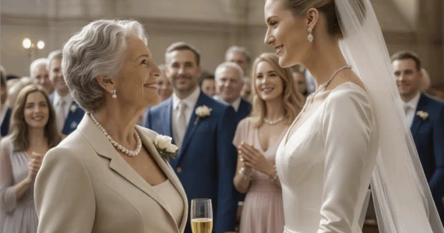 Δεν μπορούσα να αγοράσω επώνυμο νυφικό — έτσι βρήκα ένα πανέμορφο παλιό φόρεμα σ’ ένα μαγαζί μεταχειρισμένων. Οι πλούσιοι πεθεροί μου δεν εντυπωσιάστηκαν, όμως όταν περπάτησα στην εκκλησία, όλα άλλαξαν…