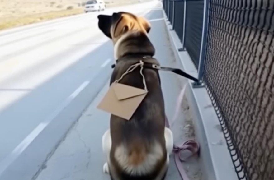 Νόμιζε πως ήταν απλώς ένα αδέσποτο σκυλί δεμένο σ’ έναν φράχτη σ’ έναν έρημο δρόμο — αλλά όταν άνοιξε τον φάκελο γύρω από τον λαιμό του, τα λόγια μέσα του πάγωσαν το αίμα του: «Με θυμάσαι;»